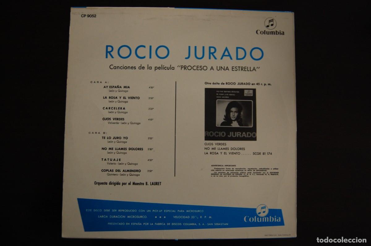 Discos de vinilo: ROC&Iacute;O JURADO &rdquo;PROCESO A UNA ESTRELLA&rdquo; - Foto 2