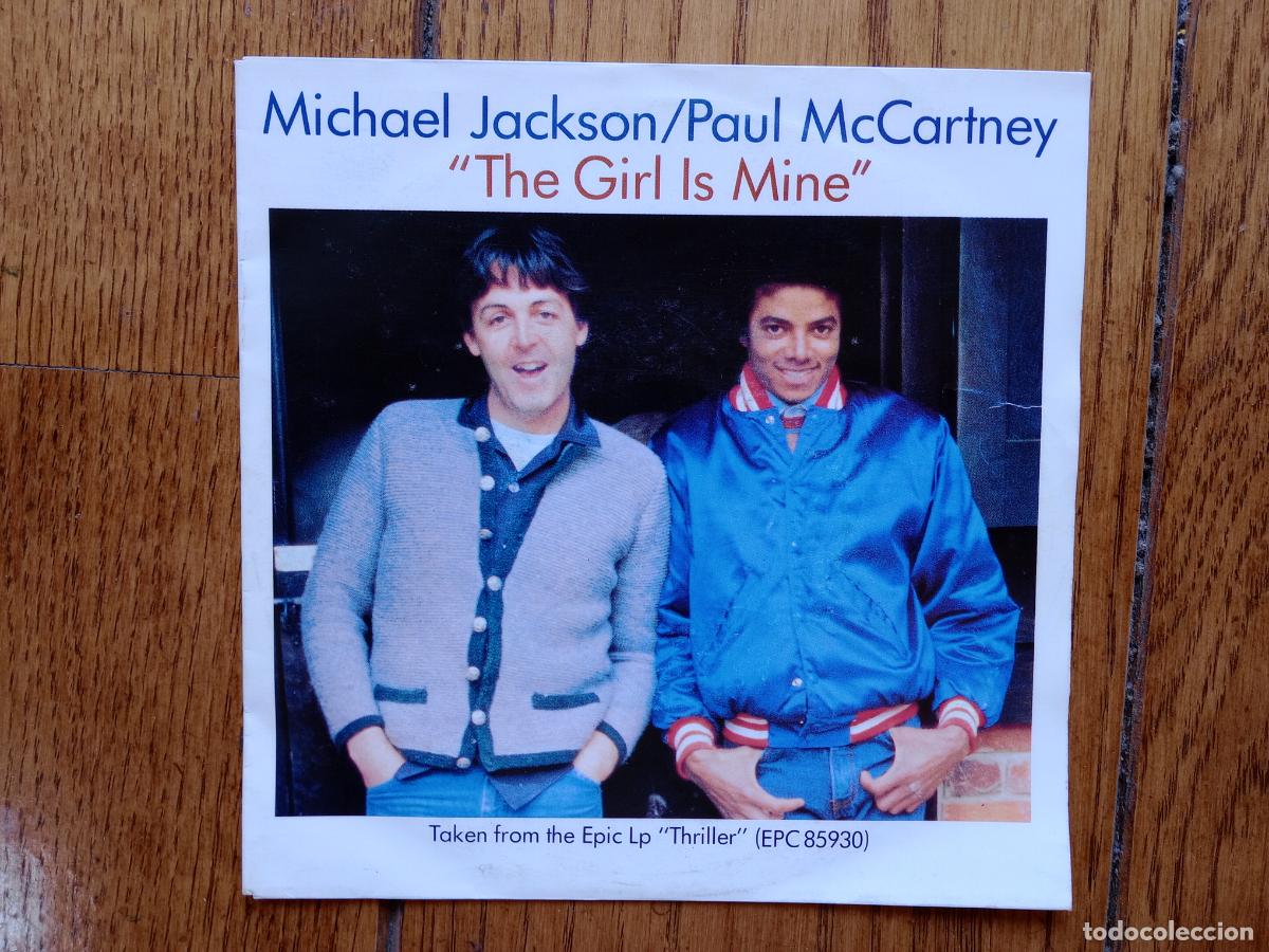 Discos de vinilo: Michael Jackson/ Paul Mccartney - the girl IS mine + Michael Jackson - can't get outta the rain