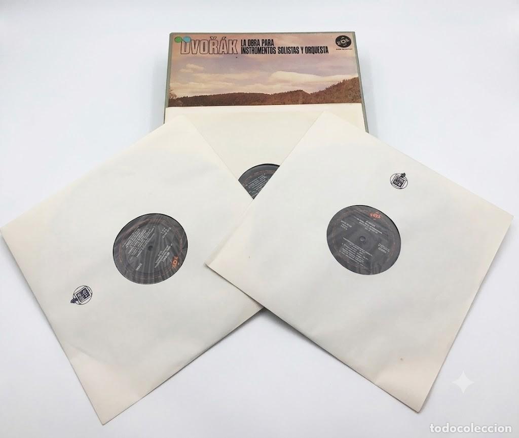 Discos de vinilo: Set 3 LP - Dvorak: La Obra para Instrumentos Solistas y Orquesta - Zara Nelsova, Ricci, Firkusny
