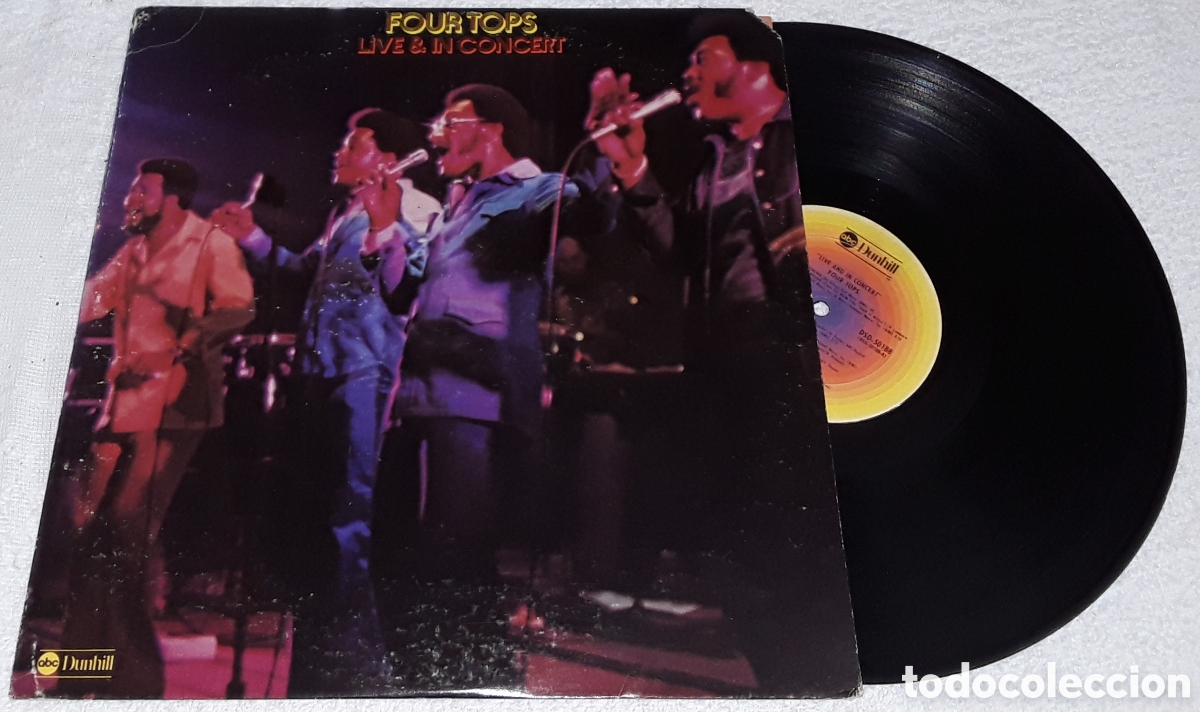 Discos de vinilo: LP - FOUR TOPS - LIVE & IN CONCERT - MADE IN USA