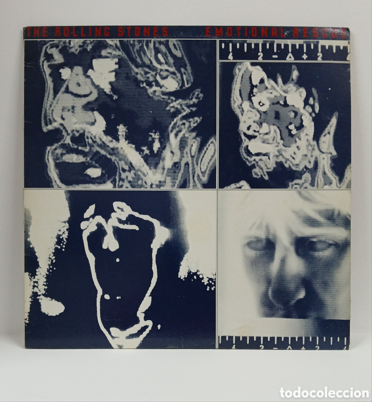 Discos de vinilo: THE ROLLING STONES &rdquo;EMOTIONAL RESCUE &rdquo; LP. ORIG. CANADA. LIMITED EDIT. 1980 (VG++) CON POSTER GIGANT