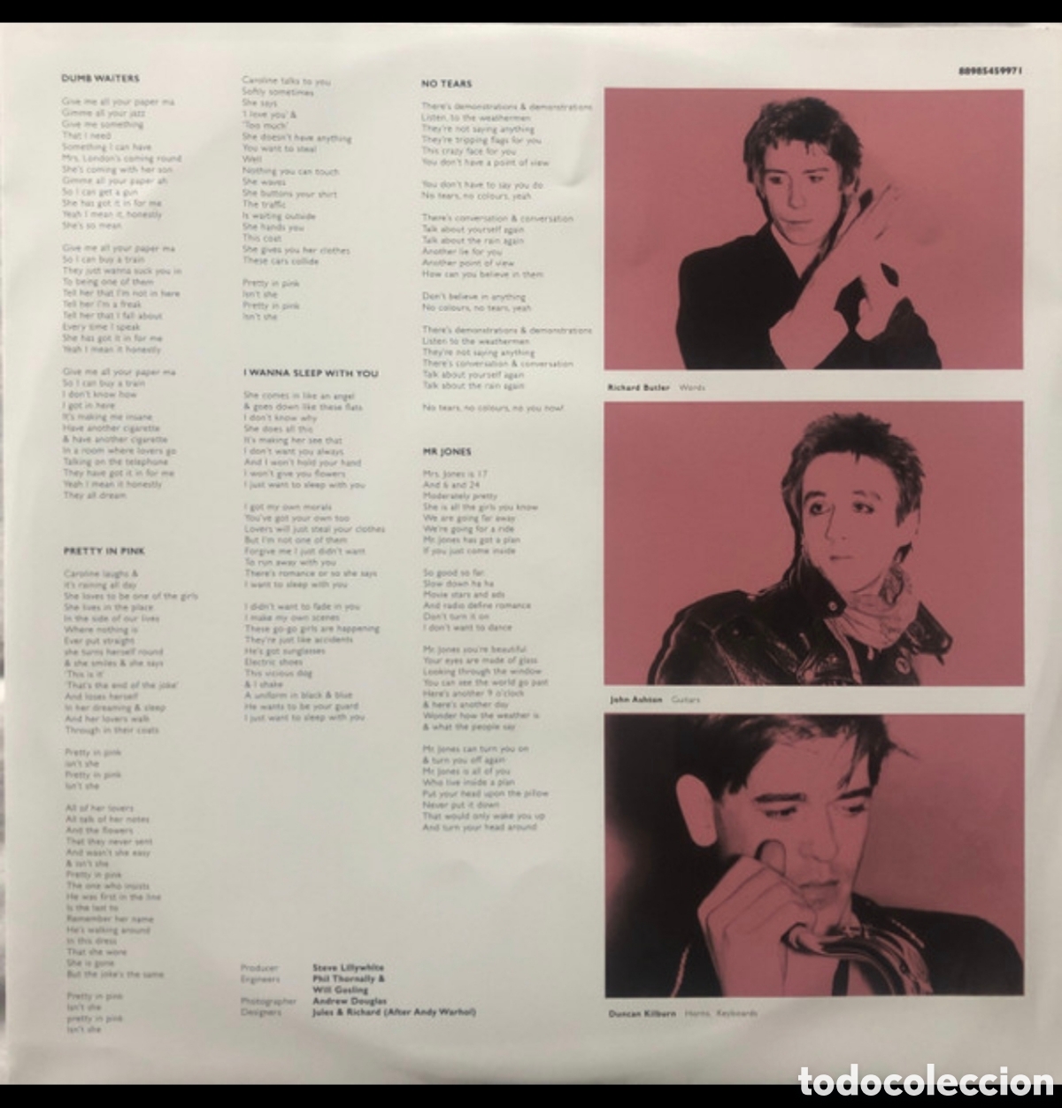 Discos de vinilo: The Psychedelic Furs: Talk Talk Talk Lp - Foto 3