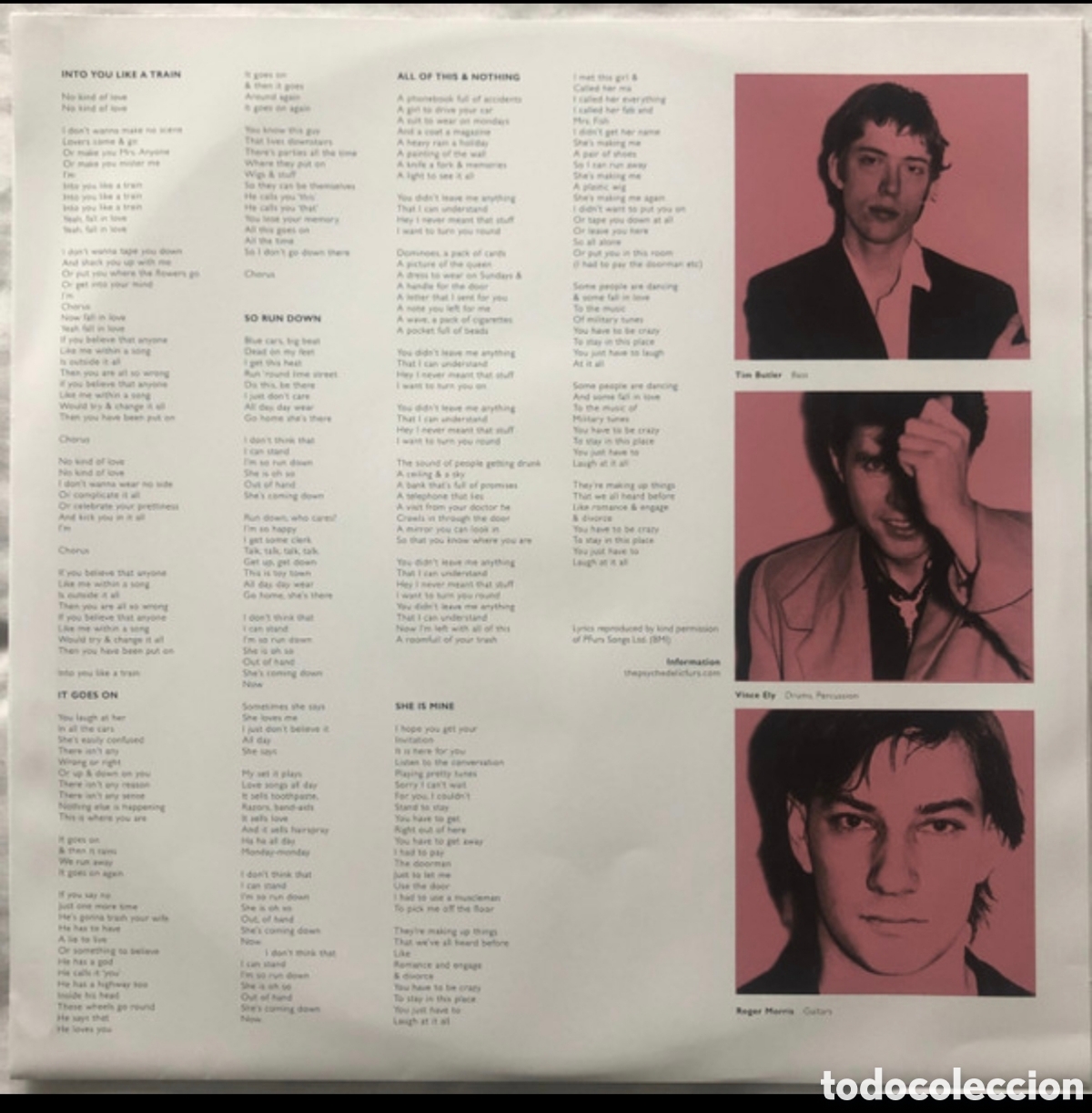 Discos de vinilo: The Psychedelic Furs: Talk Talk Talk Lp - Foto 4
