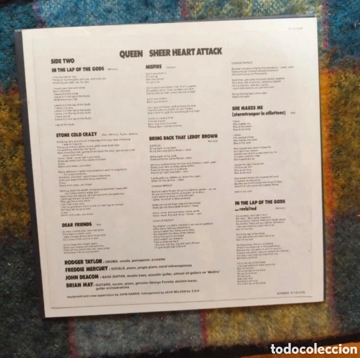 Discos de vinilo: Queen: Sheer Heart Attack LP Jap&oacute;n - Foto 2