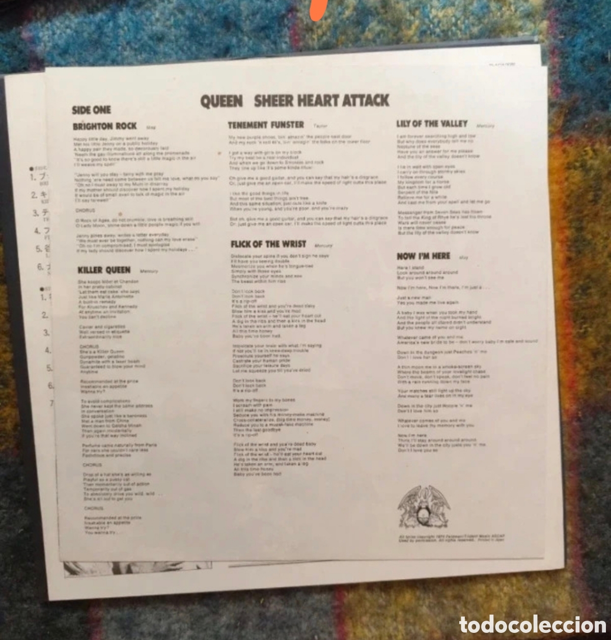 Discos de vinilo: Queen: Sheer Heart Attack LP Jap&oacute;n - Foto 4