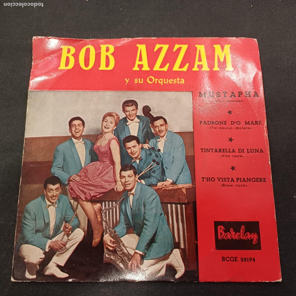 Discos de vinilo: BOB AZZAM Y SU ORQUESTA/MUSTAPHA/SINGLE. - Foto 1