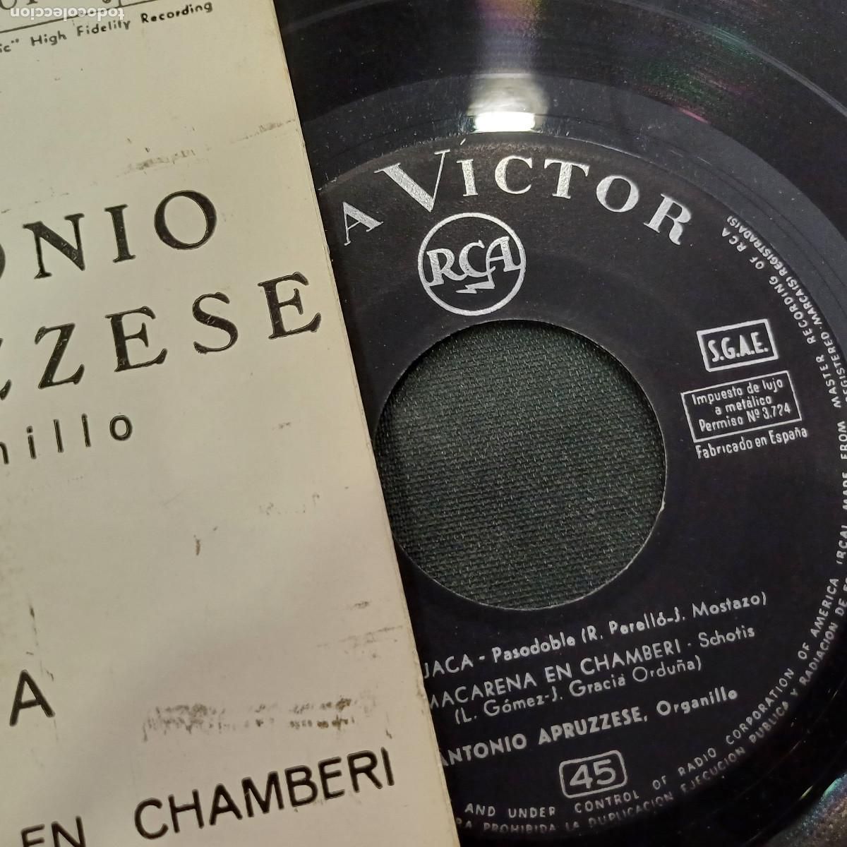 Discos de vinilo: ANTONIO APRUZZESE Y SU ORGANILLO/MI JACA/SINGLE. - Foto 2
