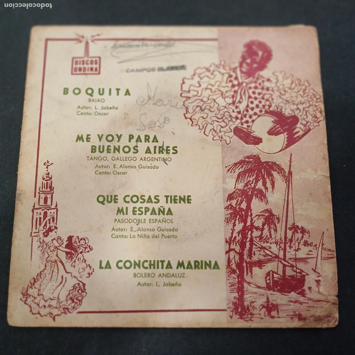 Discos de vinilo: ORQUESTA R.TALENS/BOQUITA/SINGLE.