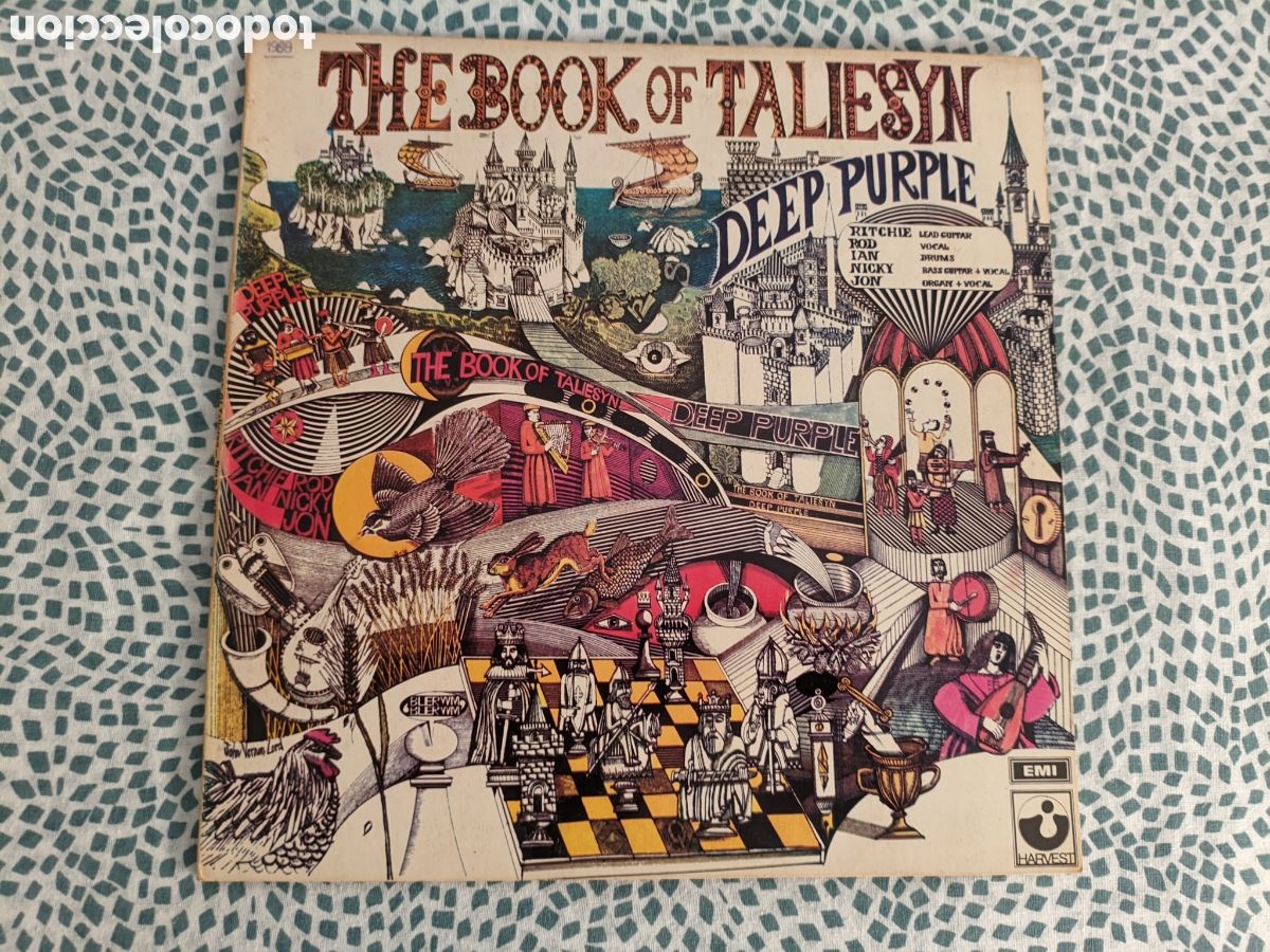 Discos de vinilo: // Deep Purple &ndash; The Book Of Taliesyn - Harvest Portugal 1985, est&eacute;reo, gatefold