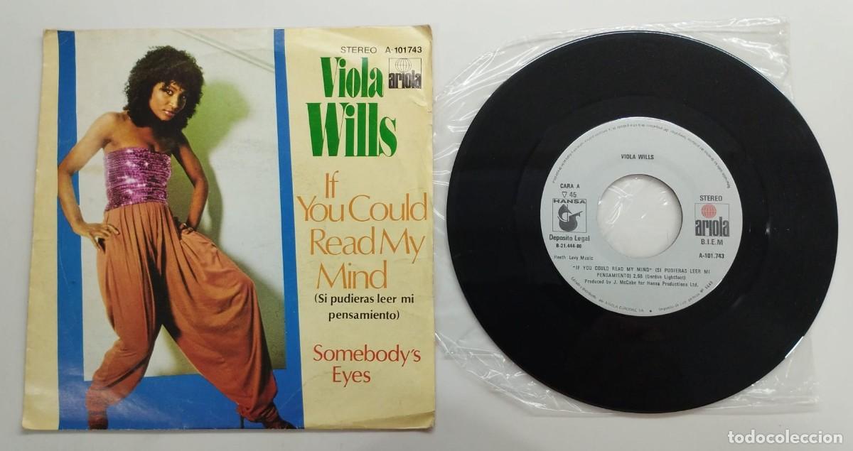 Discos de vinilo: SINGLE: VIOLA WILLS, IF YOU COULD READ MY MIND + SOMEBODY&rsquo;S EYES, ARIOLA, A&Ntilde;O 1980.
