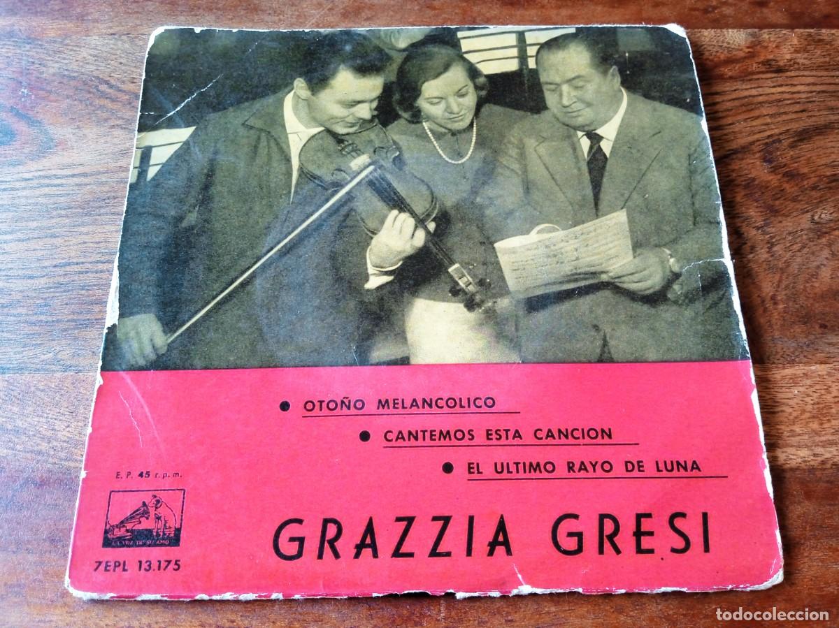 Discos de vinilo: Grazzia Gresi - Oto&ntilde;o melancolico, Cantemos esta cancion - Single Ep original Belter 1965