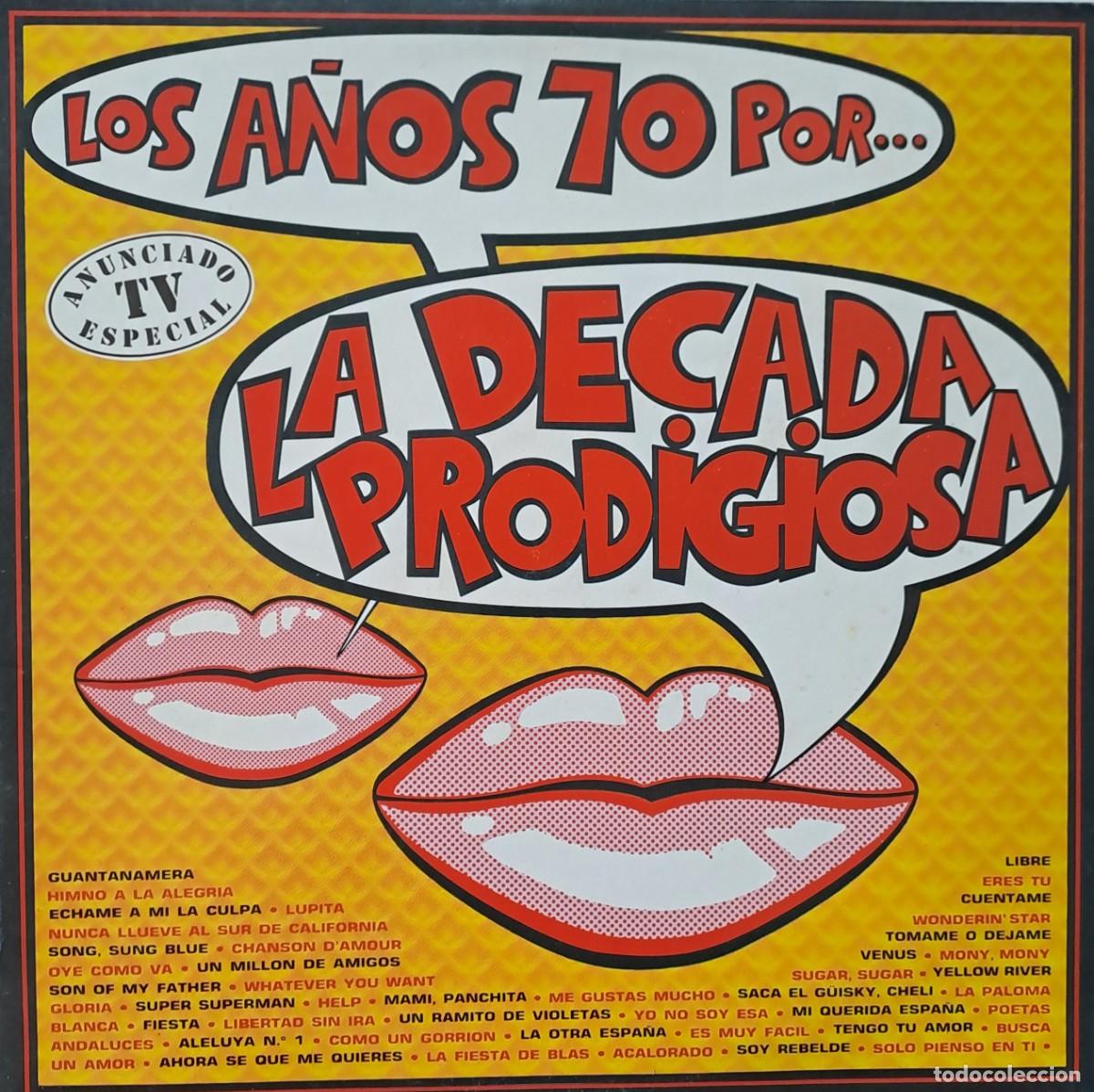 Discos de vinilo: LPs LA DECADA PRODIGIOSA, LOS A&Ntilde;OS 70 POR... LP-GESP-295 ,2