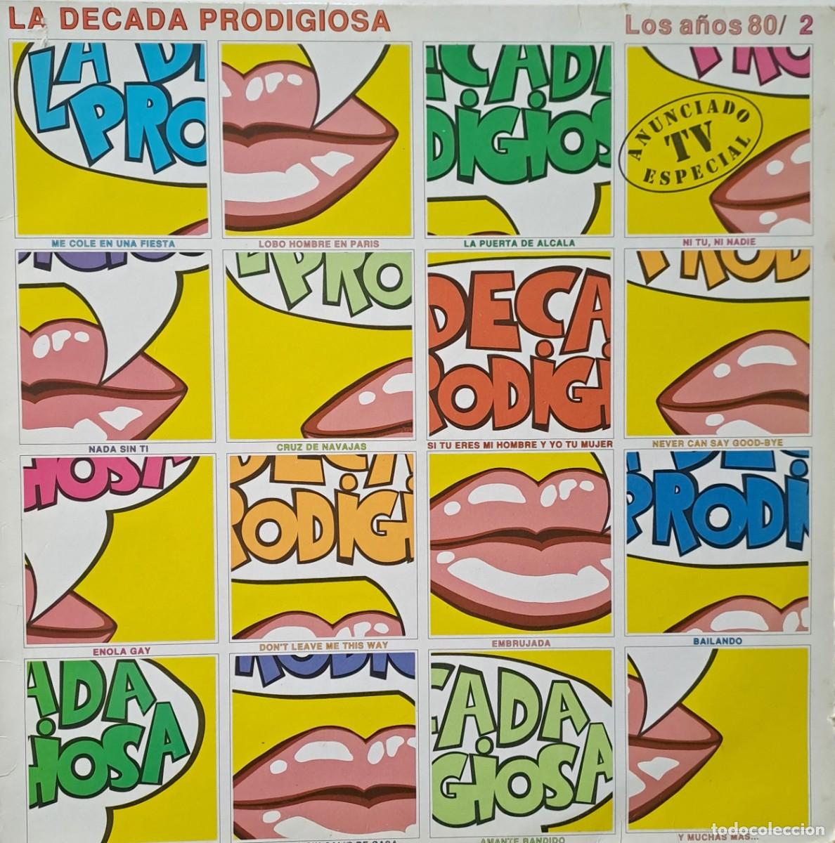 Discos de vinilo: LPs LA DECADA PRODIGIOSA, LOS A&Ntilde;OS 80/ 2. LP-GESP-296
