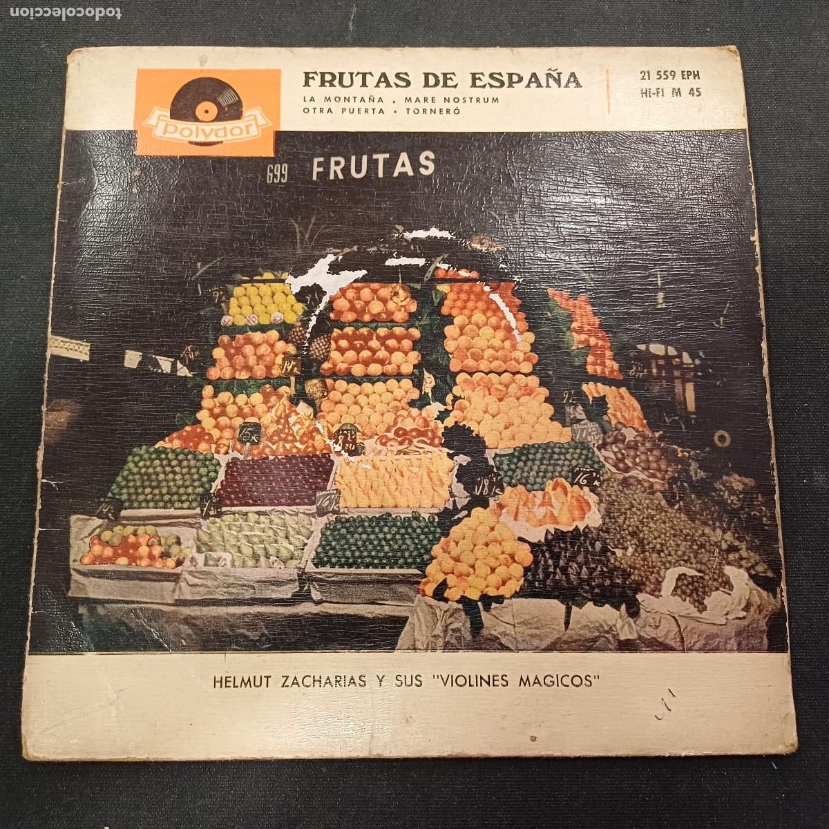 Discos de vinilo: HELMUT ZACHARIAS Y SUS VIOLINES MAGICOS/LA MONTA&Ntilde;A/SINGLE.