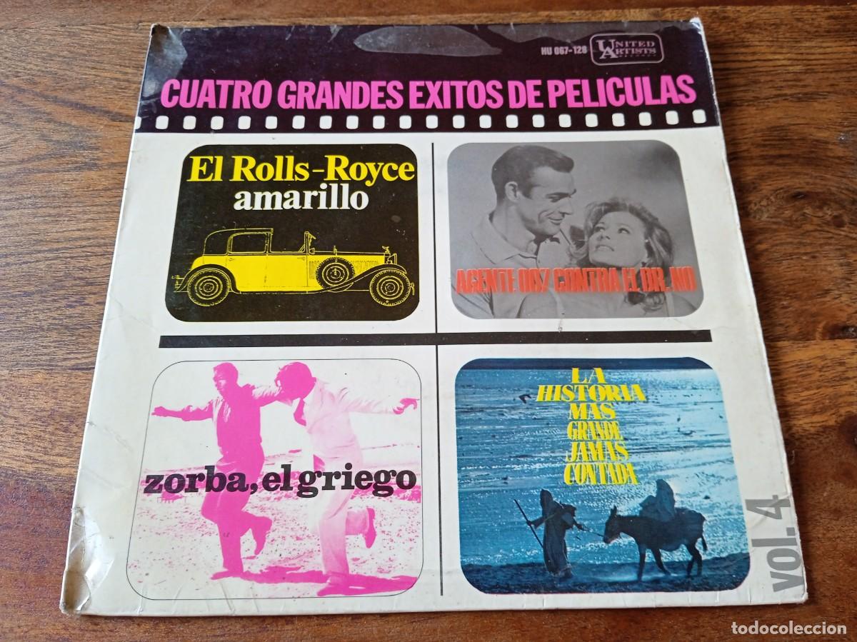 Discos de vinilo: Cuatro grandes exitos de pelicula Volumen 4 - Single Ep original United Artists Hispavox 1965