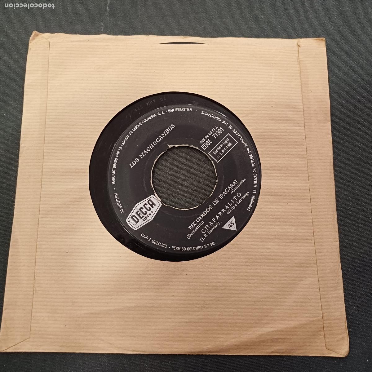 Discos de vinilo: LOS MACHUCAMBOS/LA PETENERA/SINGLE.