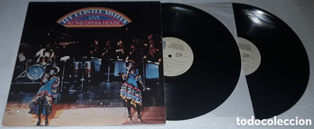 Discos de vinilo: LP - THE POINTER SISTERS - LIVE AT THE OPERA HOUSE - GATEFOLD - MADE IN USA 1974