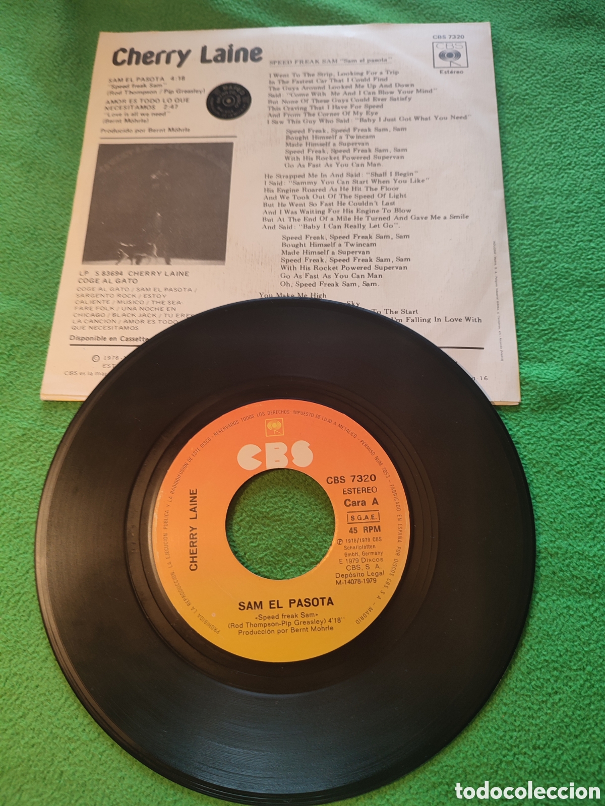 Discos de vinilo: Cherry Laine - Sam el pasota 1979 - Foto 2