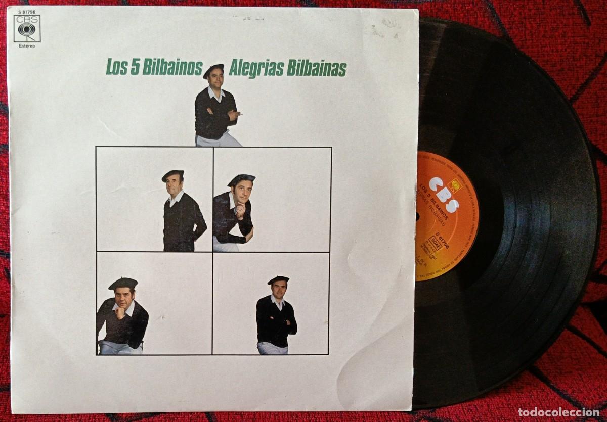 Discos de vinilo: LOS 5 BILBAINOS ** Alegrias Bilbainas ** VINILO LP 1976