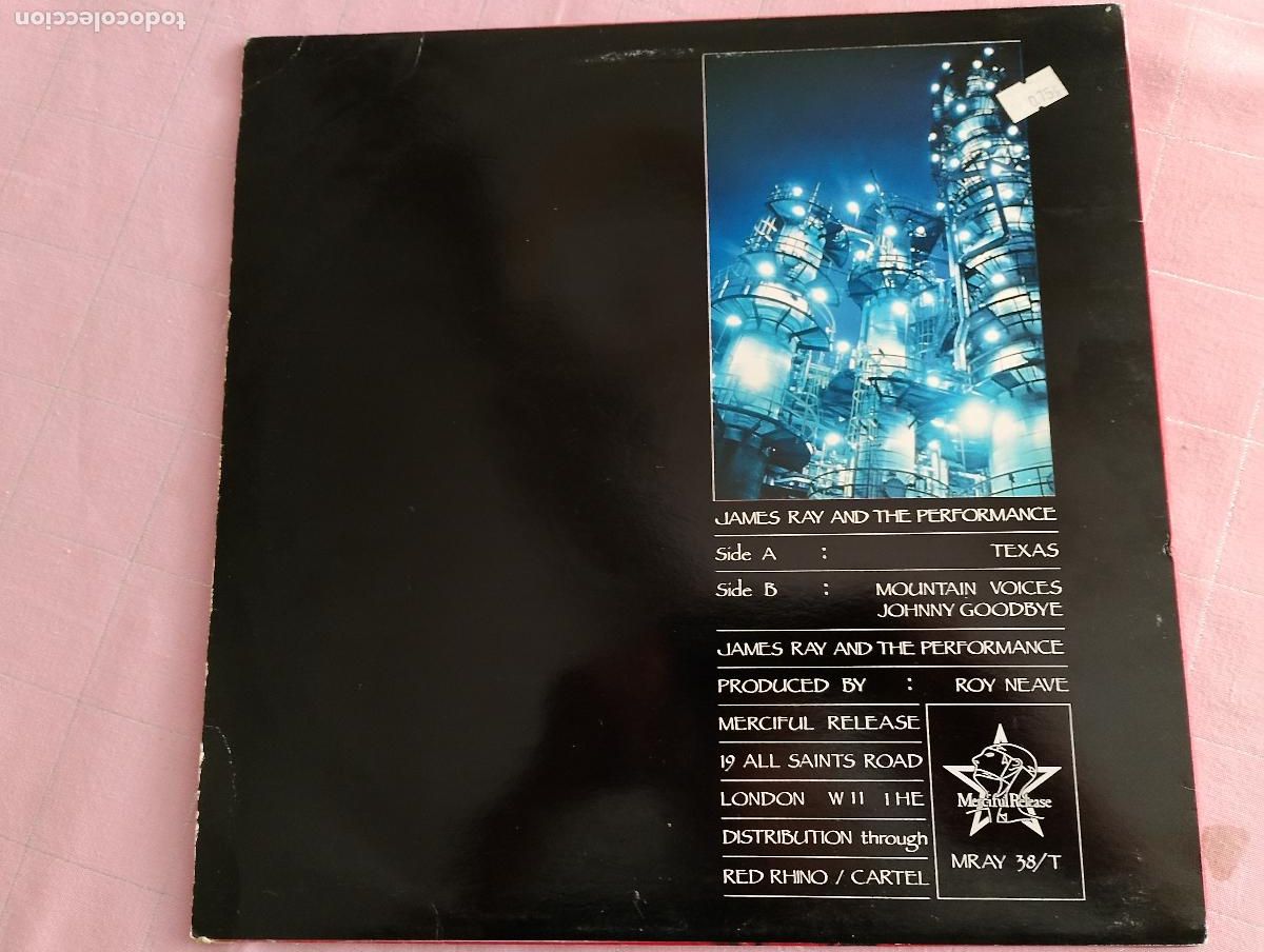 Discos de vinilo: James Ray And The Performance &ndash; Texas 1987 - Foto 3