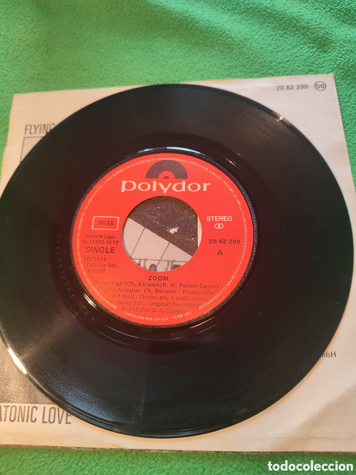Discos de vinilo: Zoom - Flying High / Platonic love - Foto 3