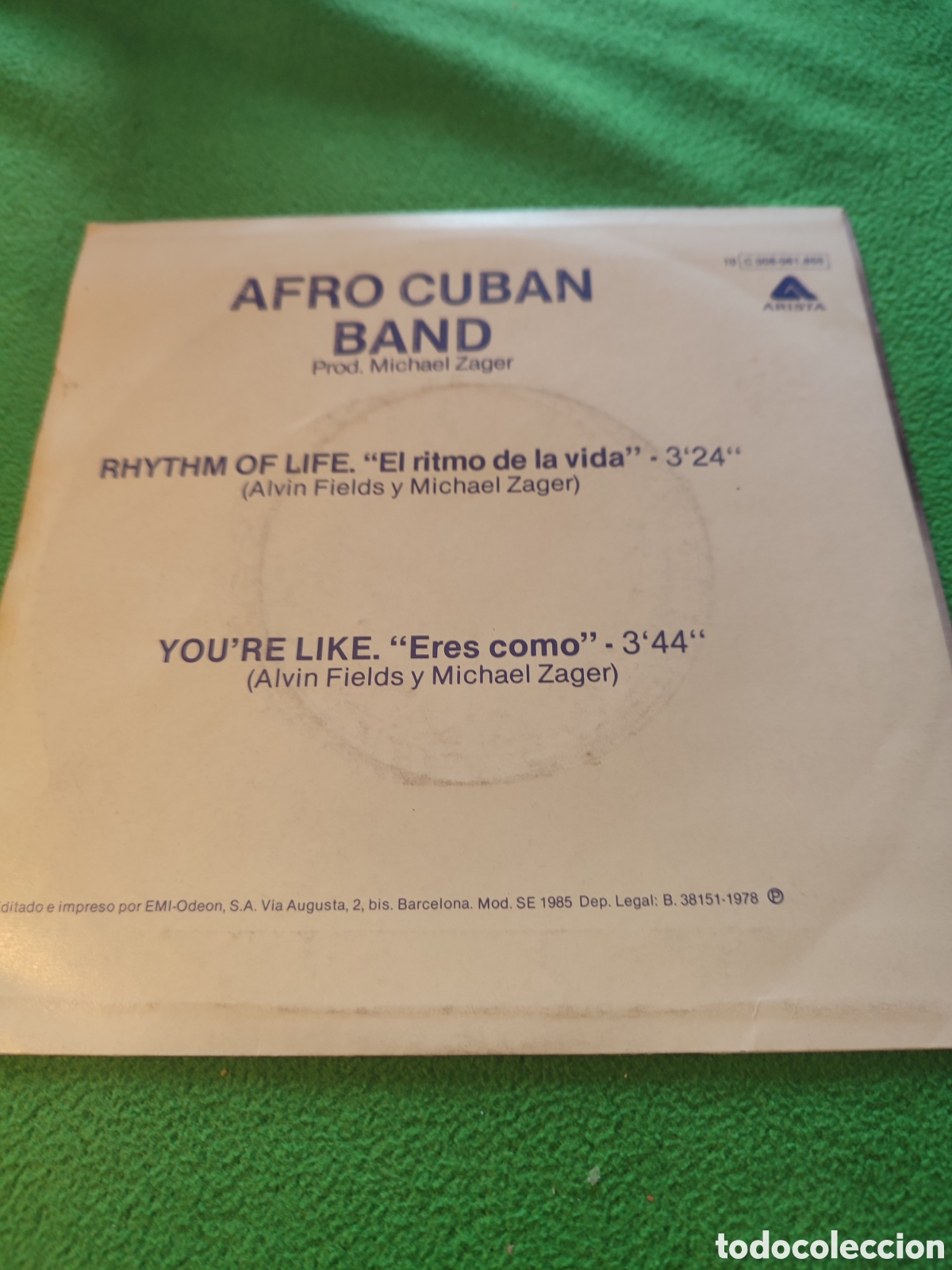 Discos de vinilo: Afro Cuban Band - El ritmo de la vida - Foto 2