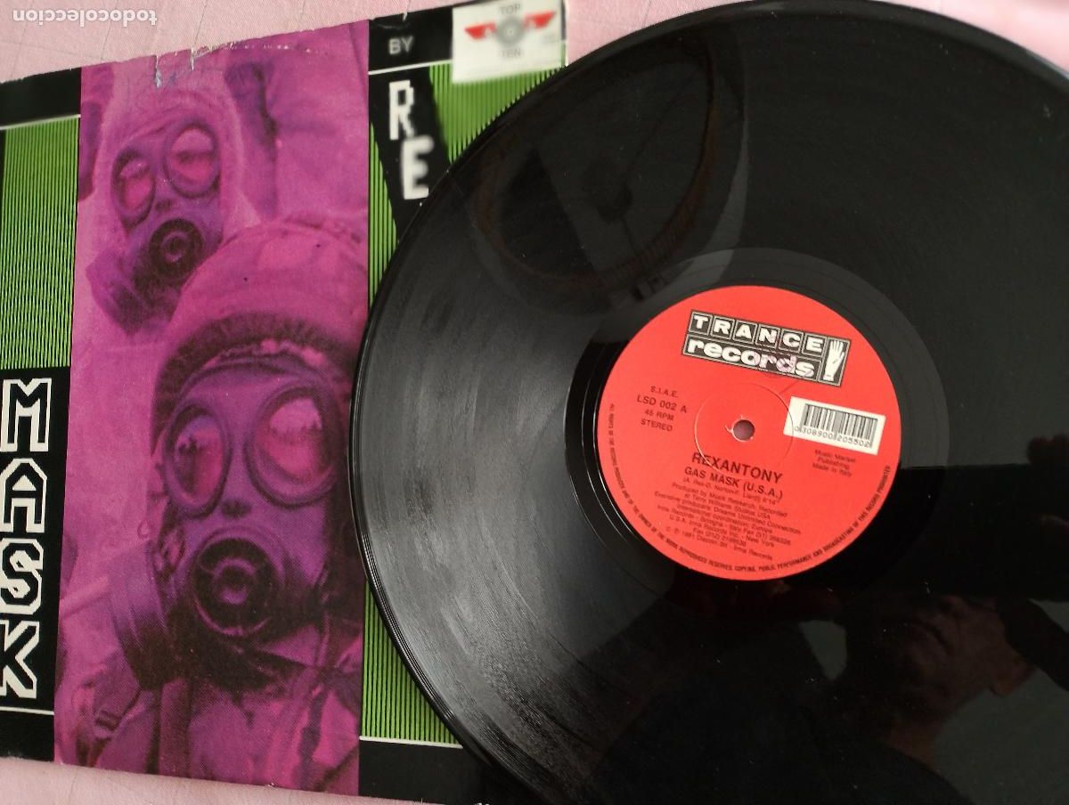Discos de vinilo: Rexanthony &ndash; Gas Mask, 1991 - Foto 4