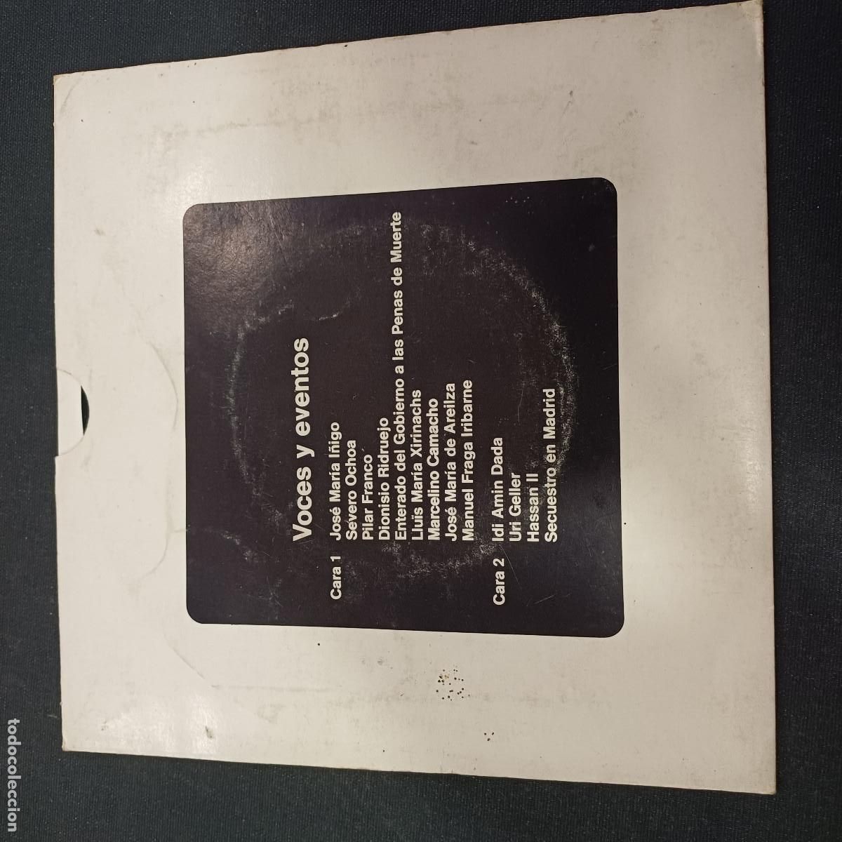 Discos de vinilo: VOCES Y EVENTOS/1975 RADIOGRAFIA DEL A&Ntilde;O/SINGLE NO VENDIBLE.