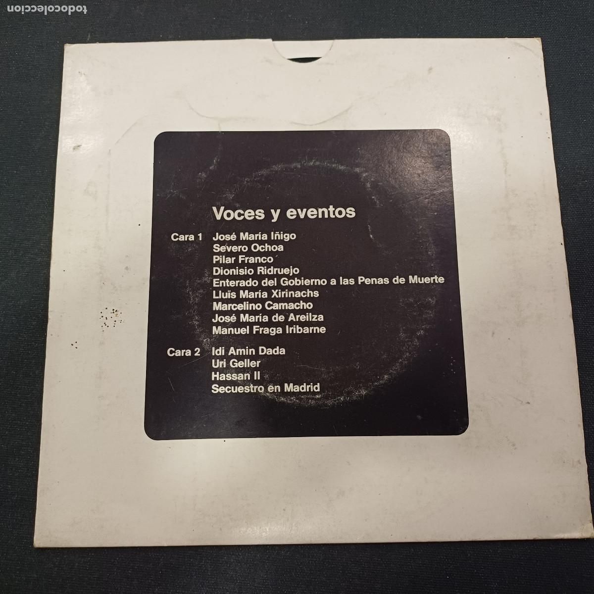 Discos de vinilo: VOCES Y EVENTOS/1975 RADIOGRAFIA DEL A&Ntilde;O/SINGLE NO VENDIBLE.