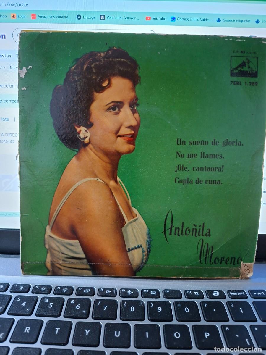 Discos de vinilo: ANTO&Ntilde;ITA MORENO - UN SUE&Ntilde;O DE GLORIA - EP DE VINILO