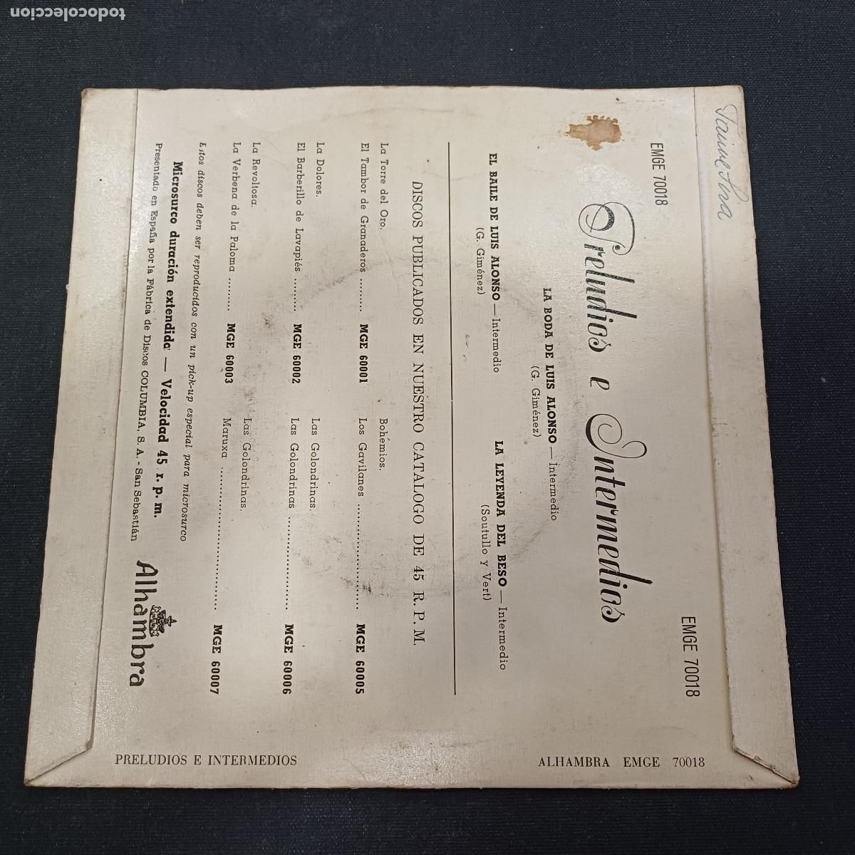 Discos de vinilo: ATAULFO ARGENTA/LA BODA DE LUIS ALFONSO/SINGLE. - Foto 3