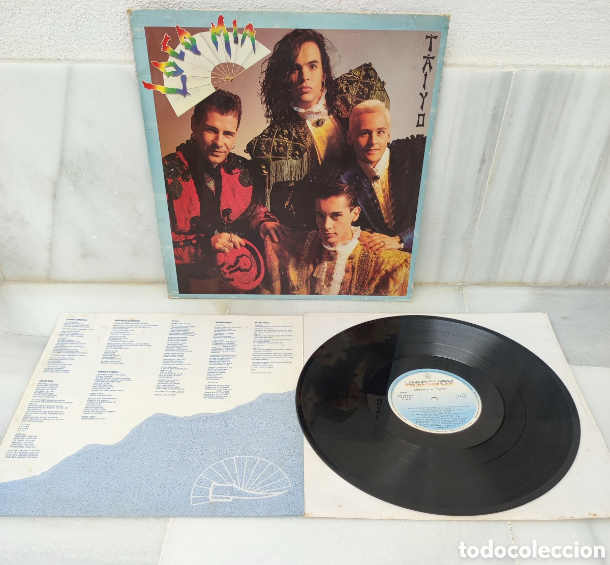 Discos de vinilo: LP 1989 - LOCO M&Iacute;A / TAIYO - HISPAVOX & FTI MUSIC 1989 / INSERT CON LETRAS