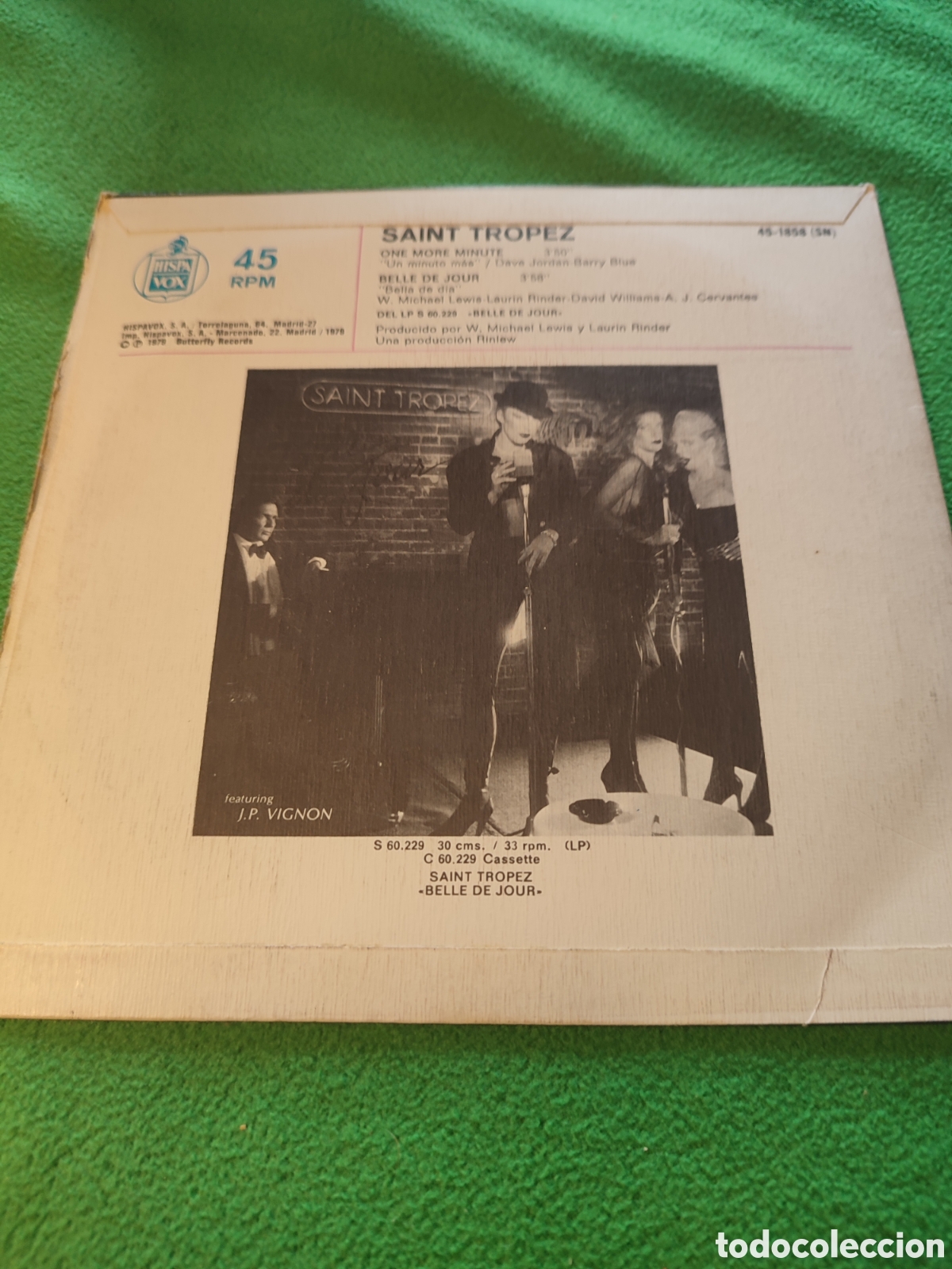 Discos de vinilo: Saint Tropez - One more minute 1978 - Foto 2