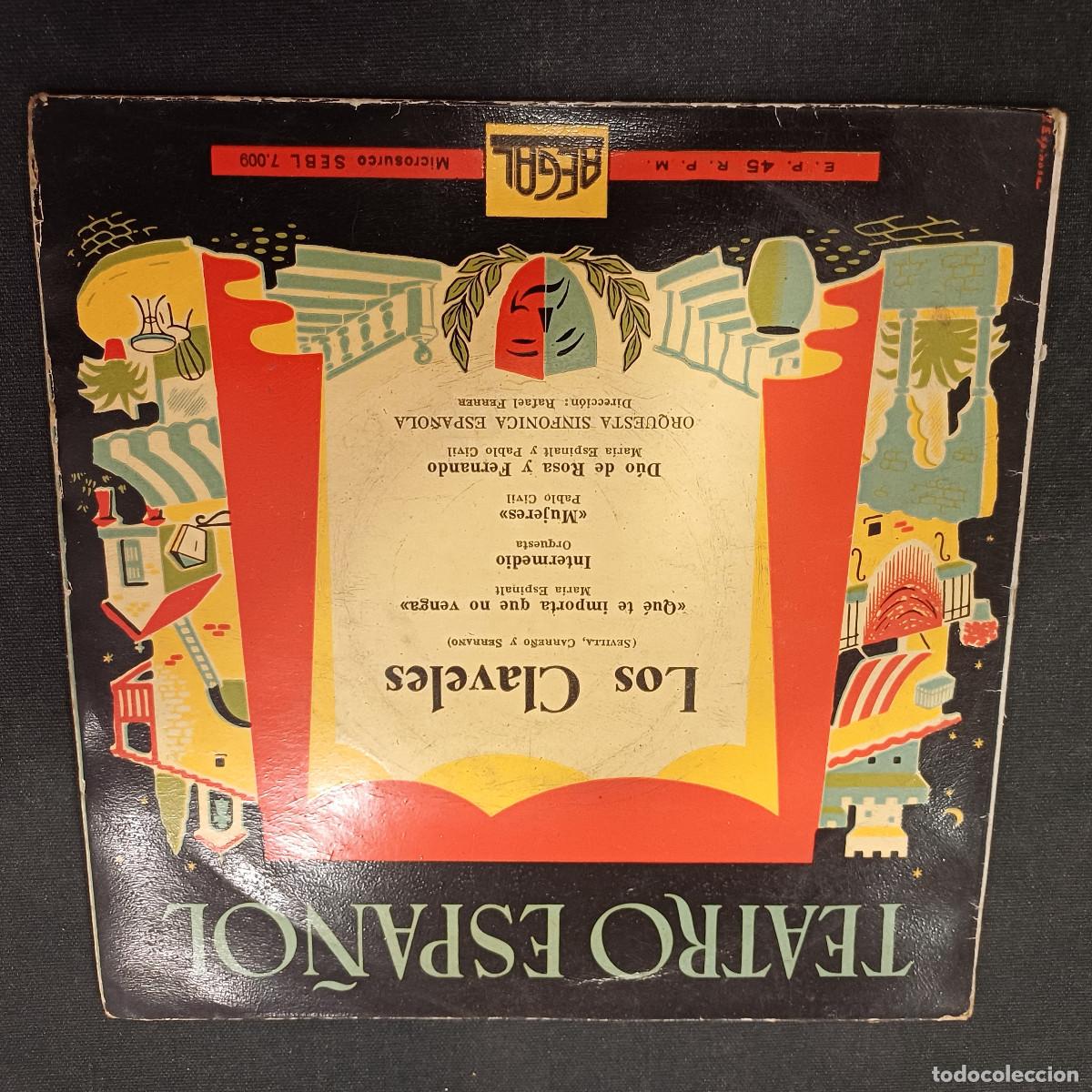 Discos de vinilo: ORQUESTA SINFONICA ESPA&Ntilde;OLA/LOS CLAVELES/SINGLE.