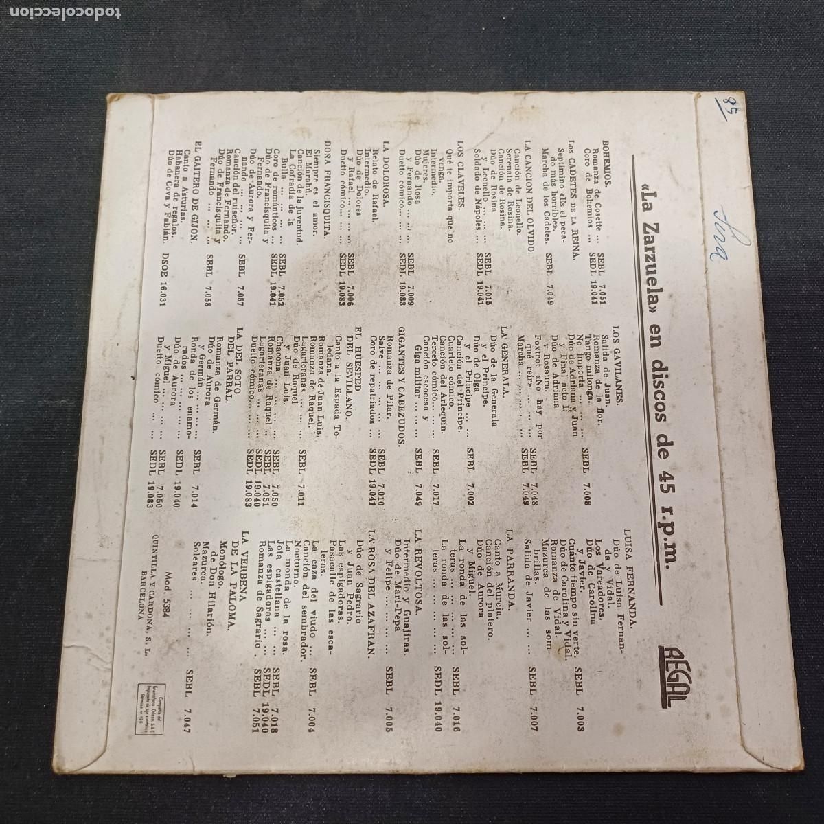 Discos de vinilo: ORQUESTA SINFONICA ESPA&Ntilde;OLA/LOS CLAVELES/SINGLE. - Foto 3