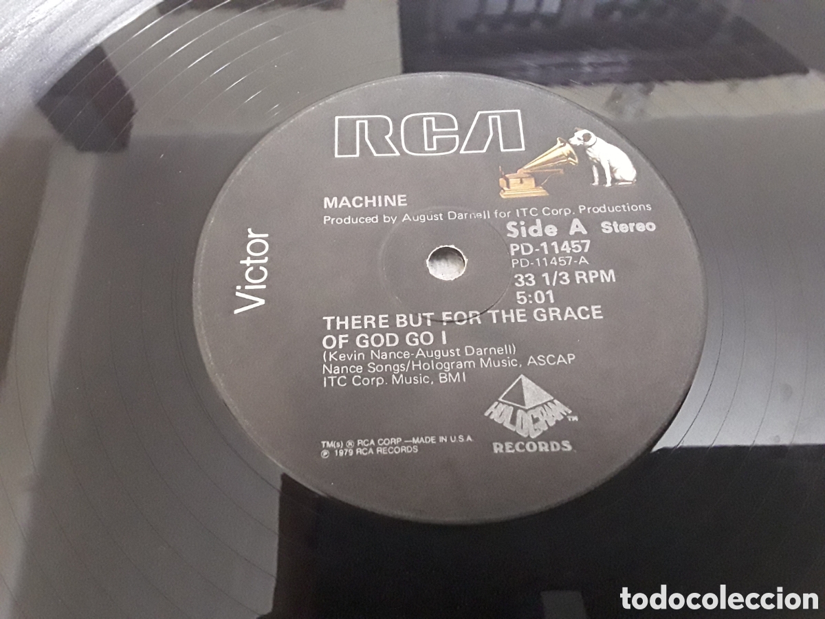 Discos de vinilo: MAXI - MACHINE - THERE BUT FOR THE GRACE OF GOD GO I / GET YOUR BODY READY - MADE IN USA 1979