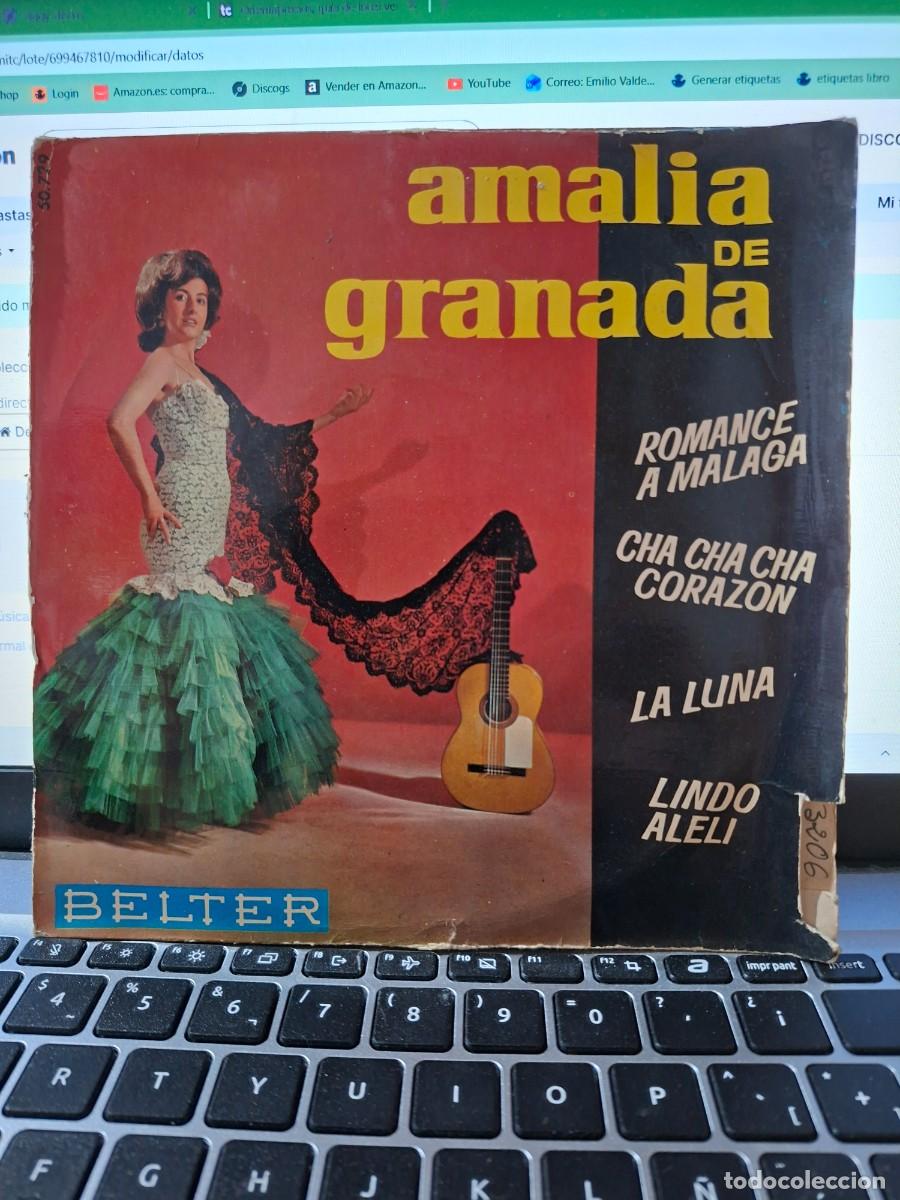 Discos de vinilo: AMALIA DE GRANDA - CHA CHA CHA CORAZON - EP DE VINILO
