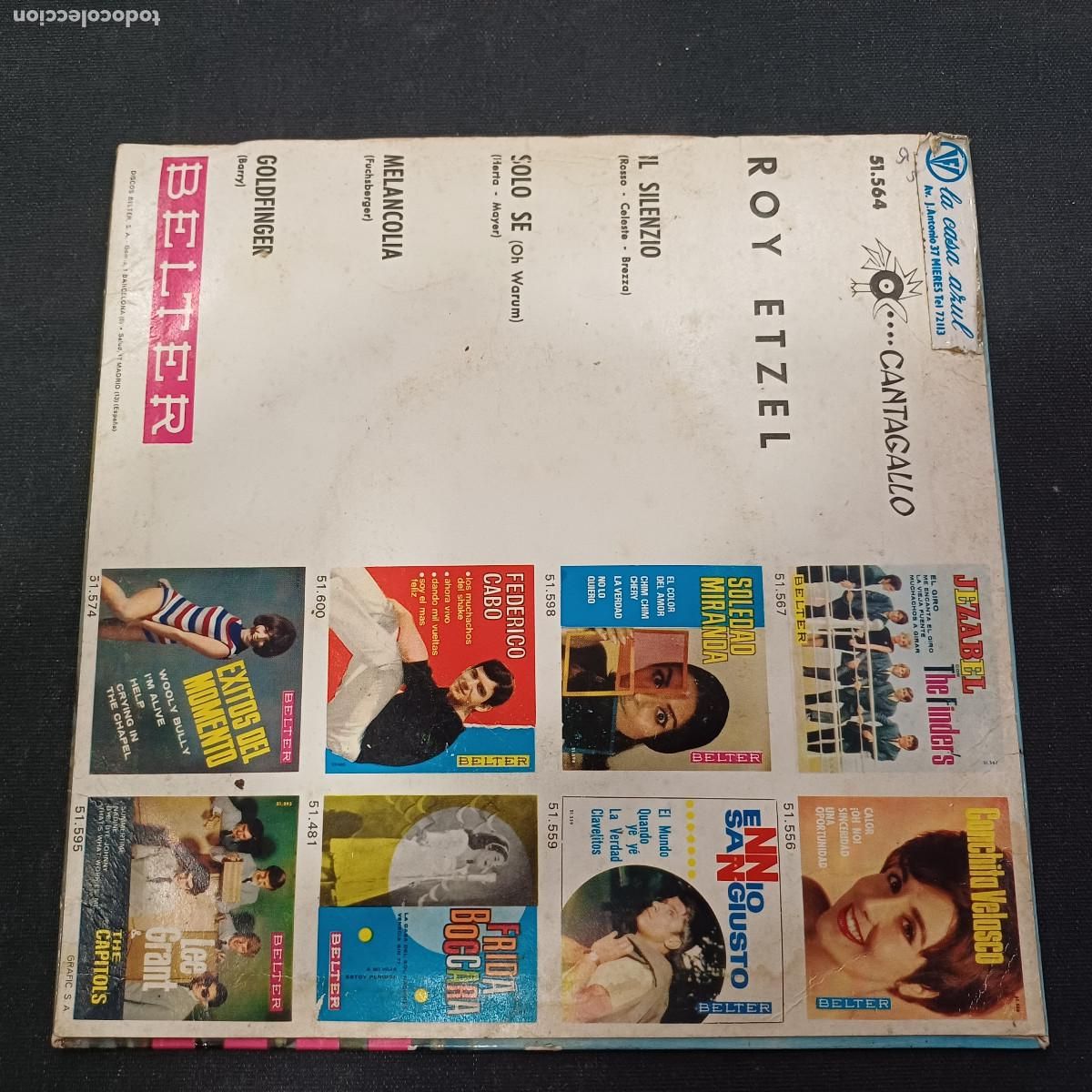 Discos de vinilo: ROY ETZEL/IL SILENZIO/SINGLE. - Foto 3