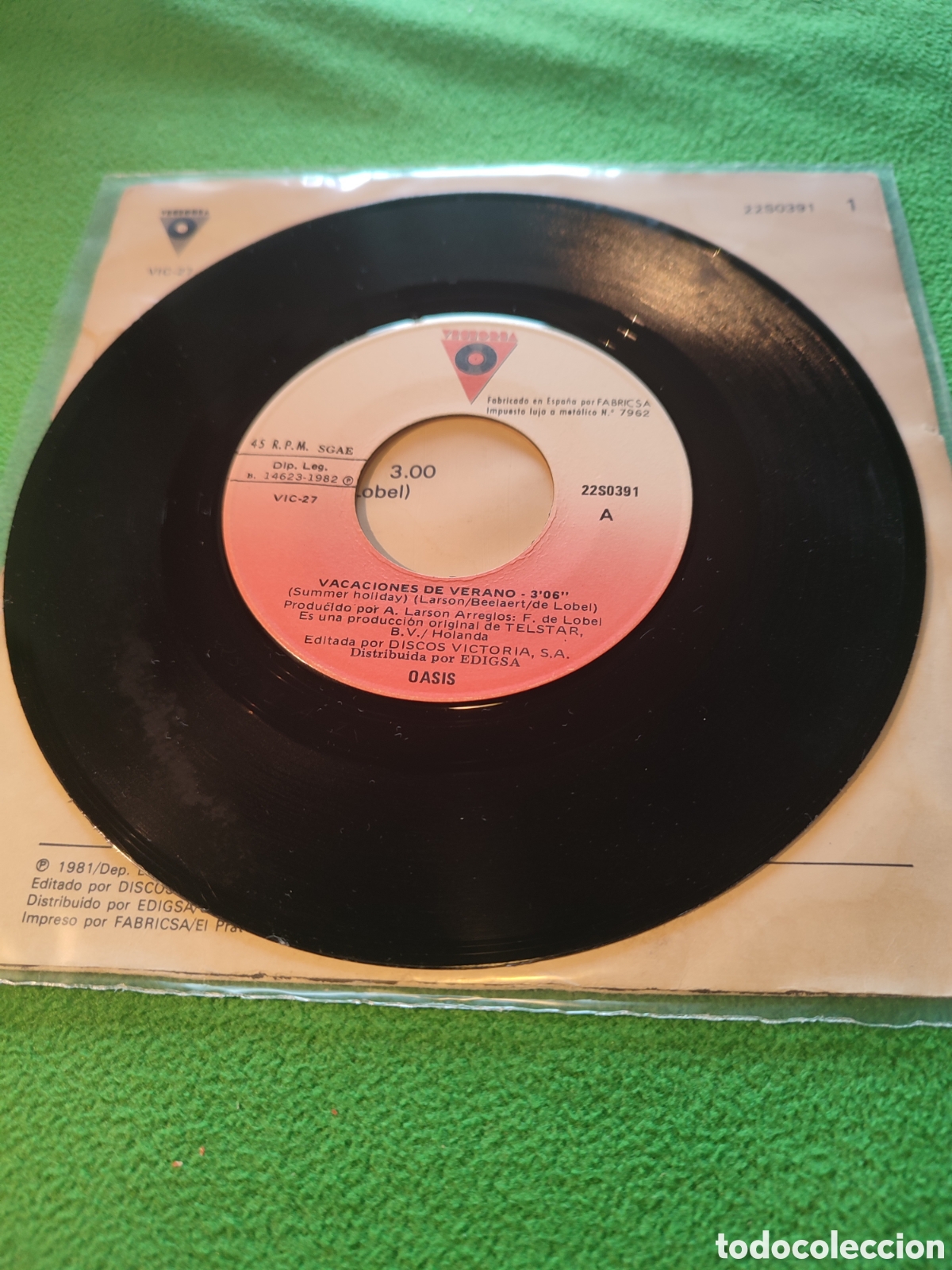 Discos de vinilo: Oasis - Vacaciones de verano 1981 - Foto 3