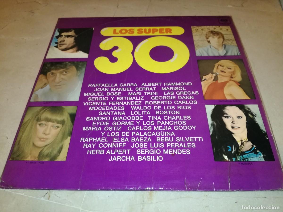 Discos de vinilo: LOS SUPER 30-DOBLE LP-RAFFAELLA CARRA, MARISOL, SERRAT, SERGIO MENDES, SANTANA, BOSTON ...