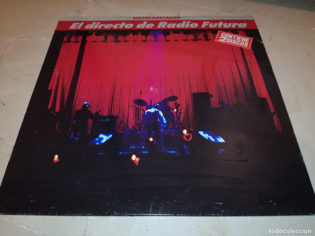 Discos de vinilo: EL DIRECTO DE RADIO FUTURA-ESCUELA DE CALOR-DOBLE LP-CONTIENE LOS ENCARTES-ORIGINAL 1989