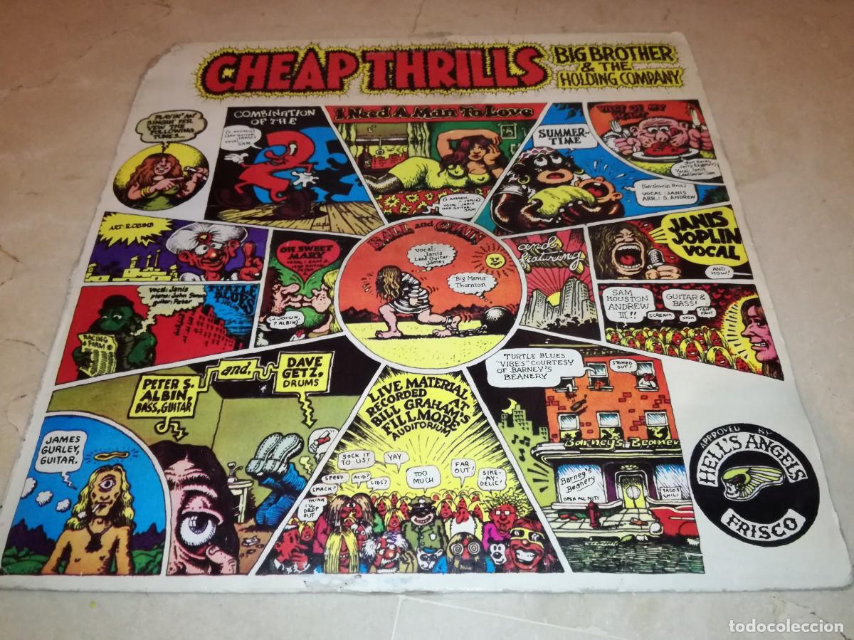 Discos de vinilo: BIG BROTHER AND THE HOLDING COMPANY-CHEAP THRILLS-EDICI&Oacute;N ESPA&Ntilde;OLA