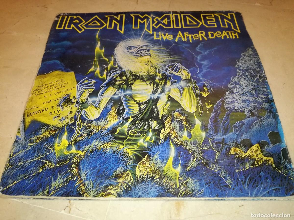 Discos de vinilo: IRON MAIDEN-LIVE AFTER DEATH-DOBLE LP-ORIGINAL ESPA&Ntilde;OL 1985