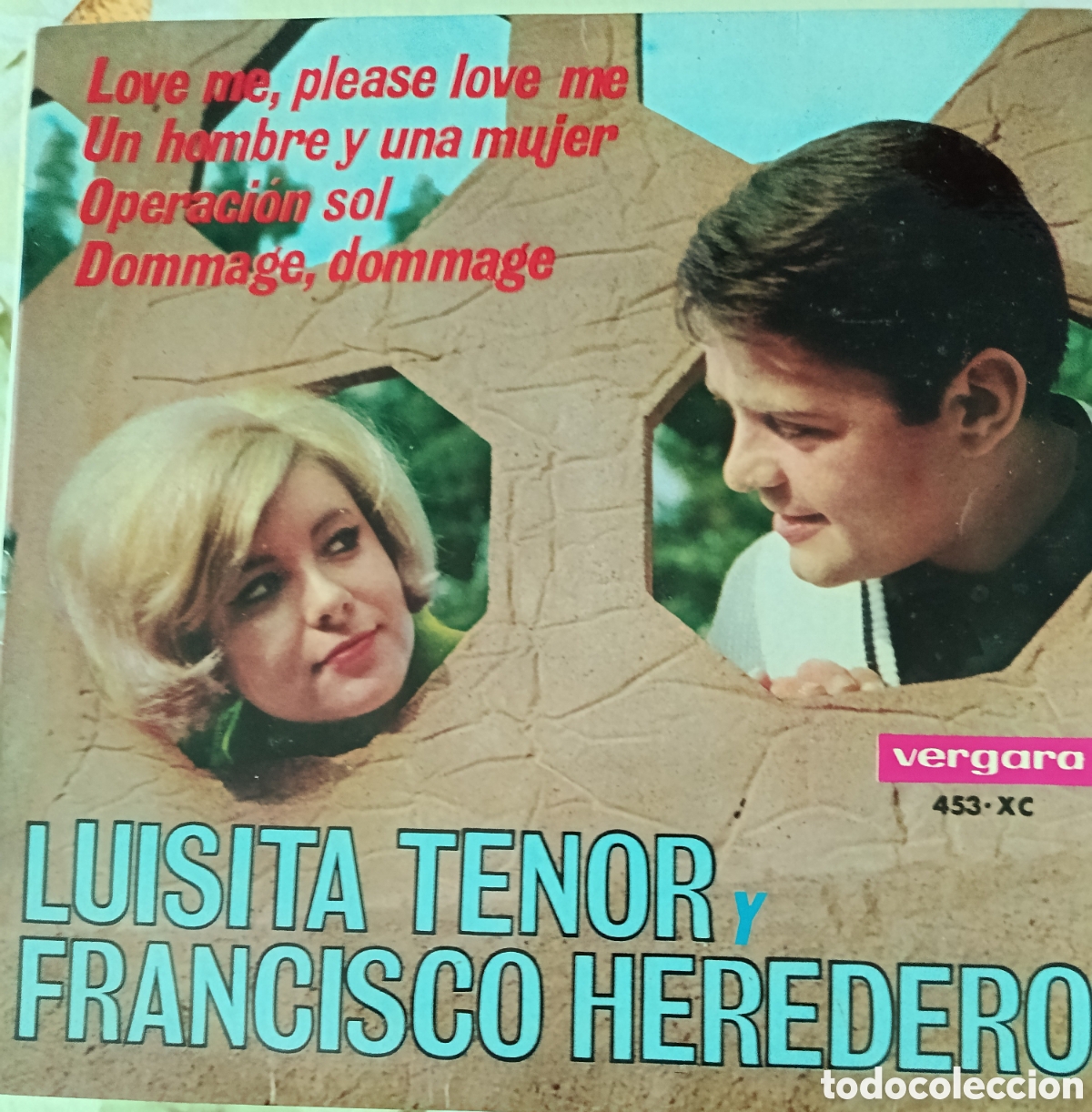Discos de vinilo: Luisita Tenor y Francisco Heredero Ep sello Vergara editado en Espa&ntilde;a a&ntilde;o 1966.
