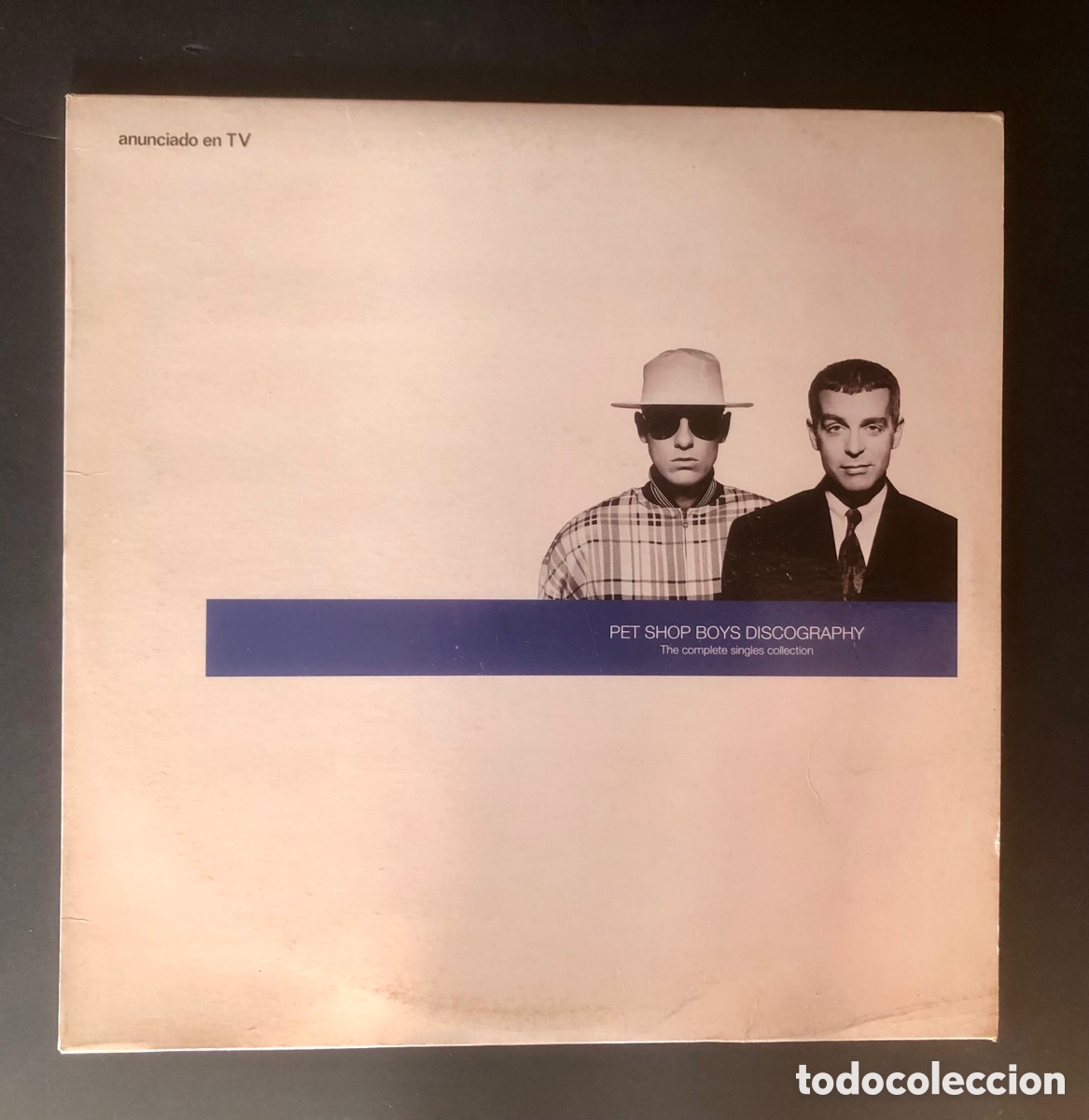Discos de vinilo: PET SHOP BOYS DISCOGRAPHY - DISCO DOBLE - 182 / 79 7994 1 - EMI ODEON ESPA&Ntilde;A 1991
