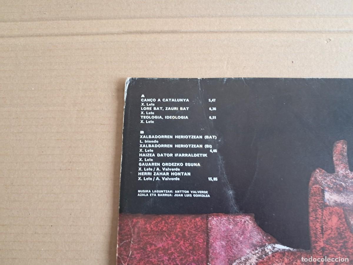 Discos de vinilo: XABUER LETE - LORE BAT ZAURI BAT LP GATEFOLD 1978 - Foto 8