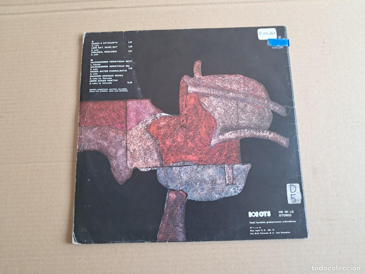 Discos de vinilo: XABUER LETE - LORE BAT ZAURI BAT LP GATEFOLD 1978 - Foto 9