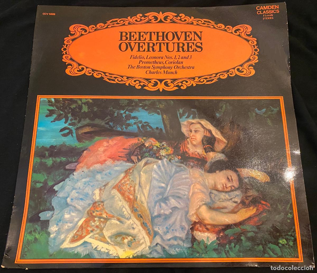 Discos de vinilo: 'Obertures', de Beethoven. Director Charles Munch. RCA Records. 1960. LP de vinilo. Buen estado.