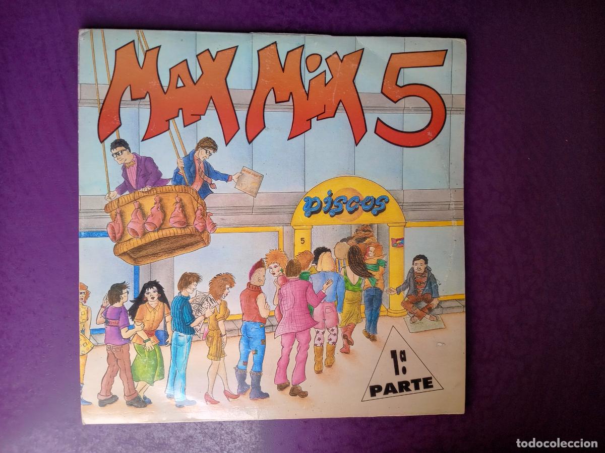 Discos de vinilo: TONY PERET & JOS&Eacute; M.&ordf; CASTELLS &lrm;&ndash; MAX MIX 5 1&ordf; PARTE - DOBLE LP MAX MUSIC 1987 - ELECTRONICA DISCO