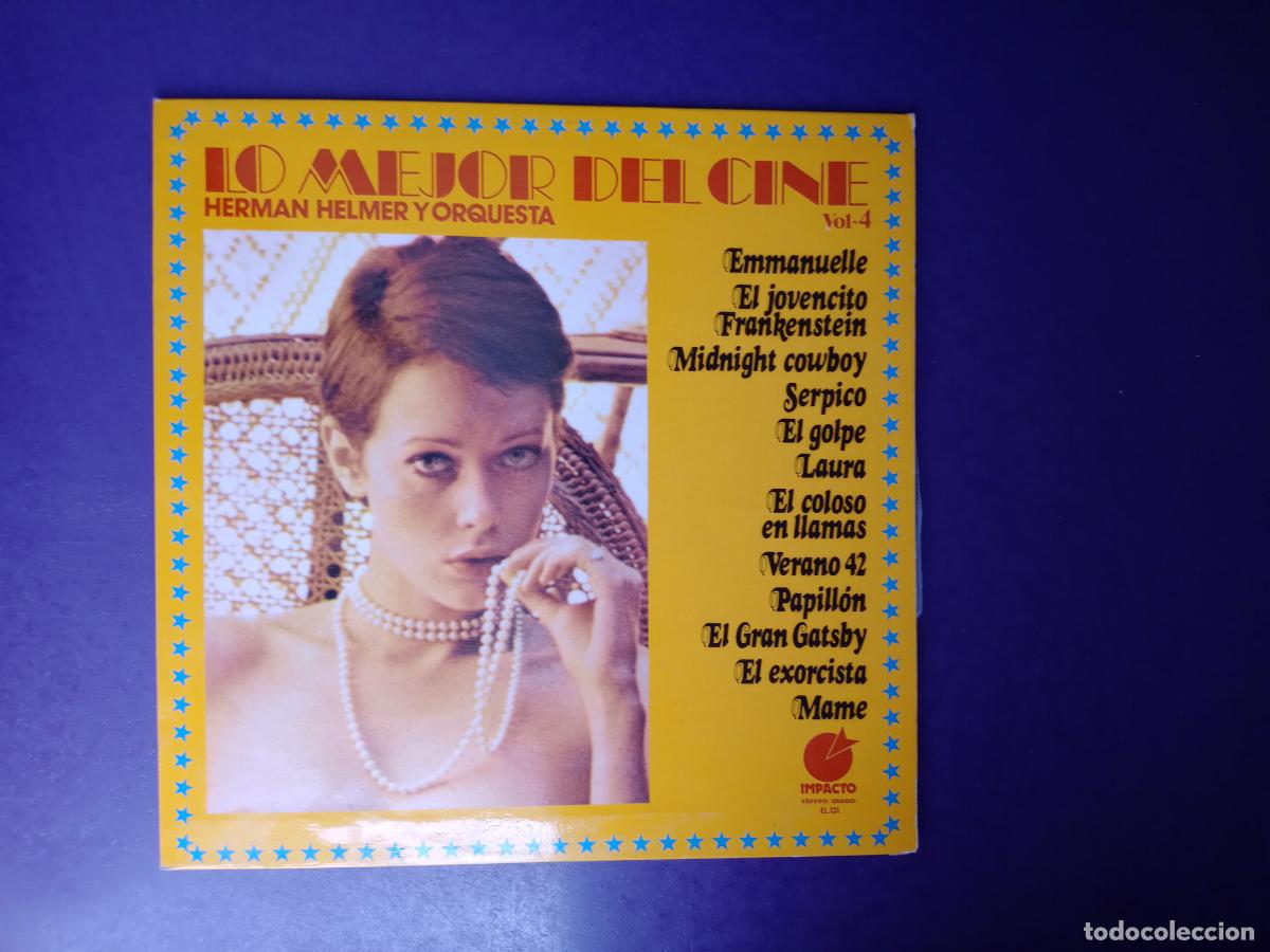 Discos de vinilo: LO MEJOR DEL CINE - LP IMPACTO 1974 - ORQ HERMAN HELMER - emmanuelle, exorcista, papillon, serpico,